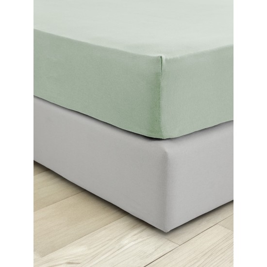 Σεντόνι Υπέρδιπλο με Λάστιχο - Tender Mint