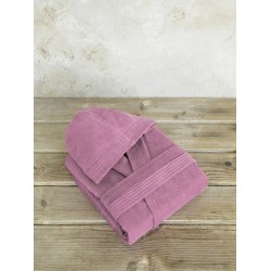 Μπουρνούζι με κουκούλα Zen - Medium - Dark Rose