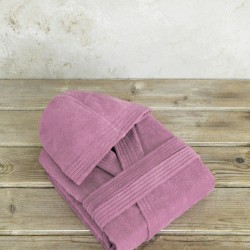 Μπουρνούζι με κουκούλα Zen - Medium - Dark Rose