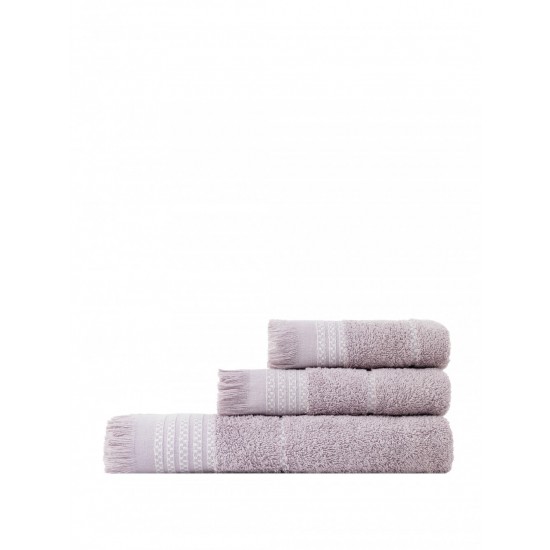 Σετ Πετσέτες (30x50 + 50x90 + 70x140) Plush - Dusty Lilac