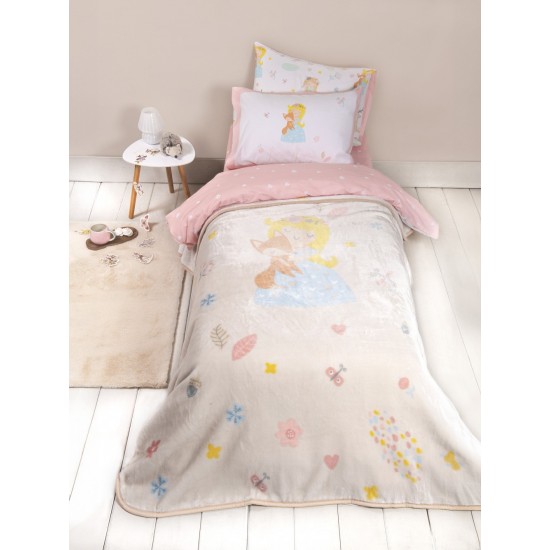 Κουβέρτα Βελουτέ Μονή 160x220 - Forest Fairy