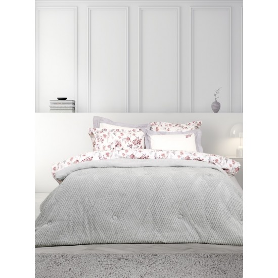 Κουβέρτα/Πάπλωμα Μονό 160x220 - Velva Light Gray