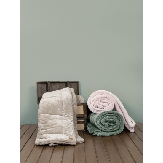 Κουβέρτα/Πάπλωμα Μονό 160x220 - Cira Nude Pink