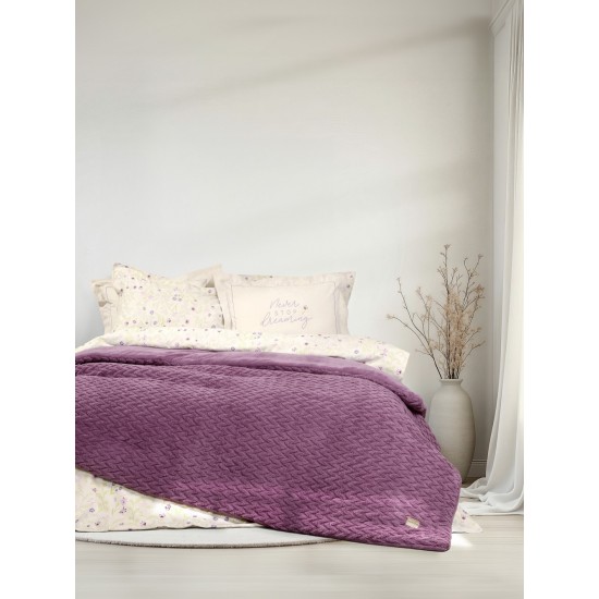 Κουβέρτα/Πάπλωμα Υπέρδιπλο 220x240 - Muffle Mauve