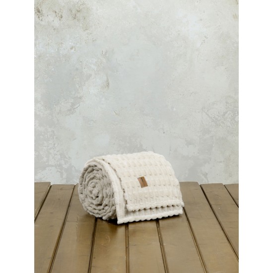 Κουβέρτα Υπέρδιπλη 220x240 - Savara Light Beige