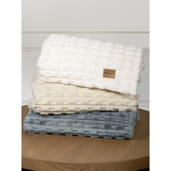 Κουβέρτα καναπέ 130x170 - Savara Light Beige