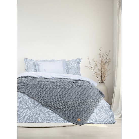 κουβέρτα υπέρδιπλη 220x240 - Savara Dark Gray