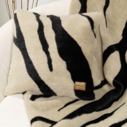 Διακοσμητική Μαξιλαροθήκη 45x45 - Sebra Beige