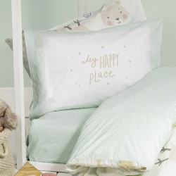 Σετ Σεντόνια Μονά με Λάστιχο - Happy Place