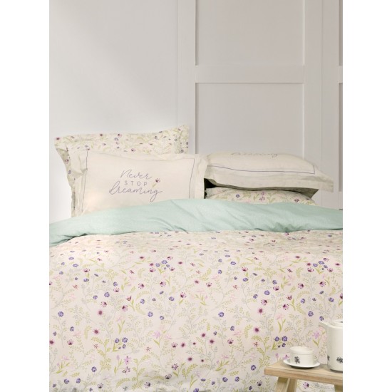 Σετ Σεντόνια Υπέρδιπλα με Λάστιχο - Dream Garden