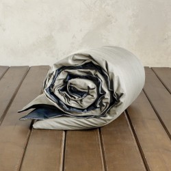 Παπλωματοθήκη Γίγας Colors - Oat Beige / Midnight Gray