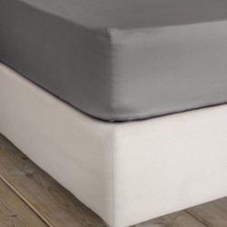 Σεντόνι Γίγας με Λάστιχο Superior Satin - Shadow Gray