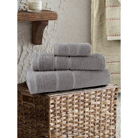 Σετ Πετσέτες (30x50 + 50x90 + 70x140) - Pivot Gray