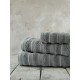 Σετ Πετσέτες (30x50 + 50x90 + 70x140) - Aura Dark Gray