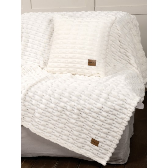 Διακοσμητική Μαξιλαροθήκη 45x45 - Savara Ivory