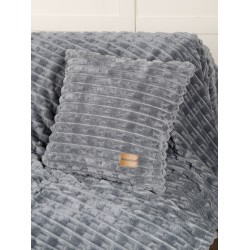 Διακοσμητική Μαξιλαροθήκη 45x45 - Savara Dark Gray