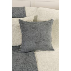 Διακοσμητική Μαξιλαροθήκη διπλής όψης 45x45 - Caldo Gray/Ivory