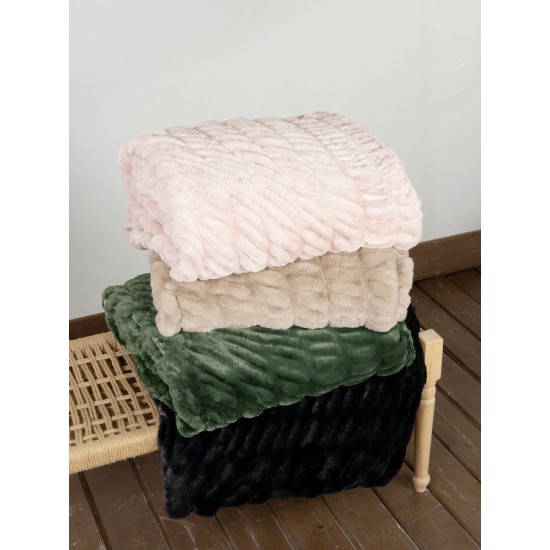 Κουβέρτα Υπέρδιπλη 220x240 - Mossy Dark Green