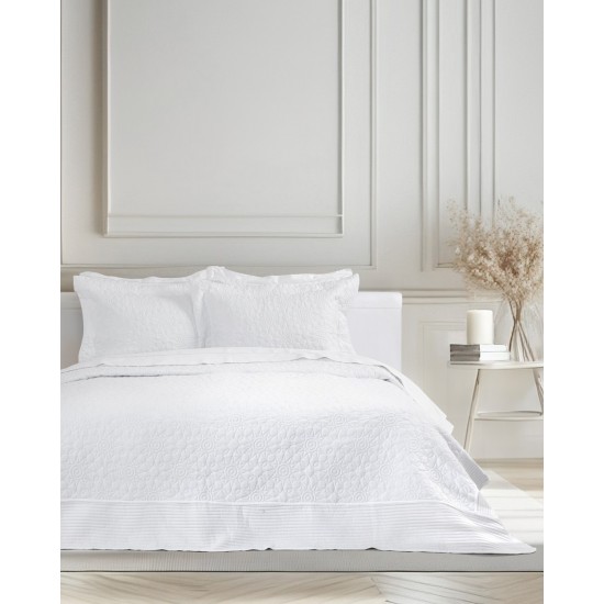 Σετ Κουβερλί 240x260 - Calla White