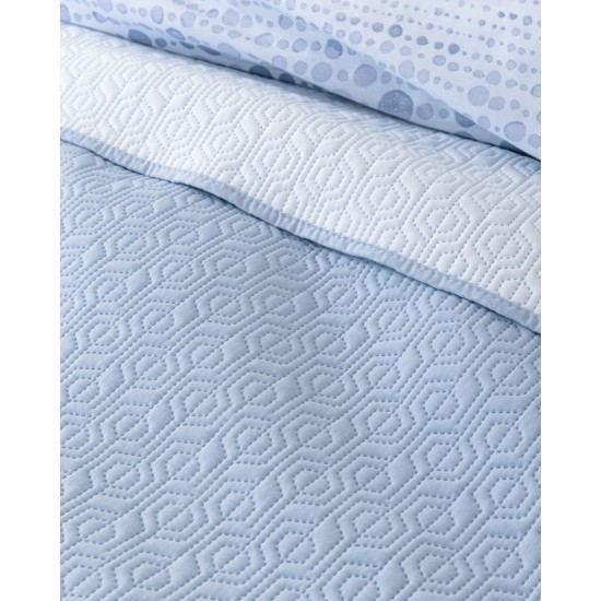 Κουβερλί Υπέρδιπλο 220x240 - Orion Sky Blue / Light Blue