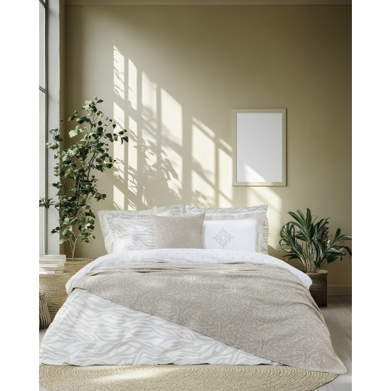κουβέρτα υπέρδιπλη 220x240 - Nuve Taupe