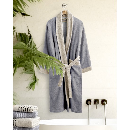 μπουρνούζι Ease - Extra Large - Gray / Sand Beige