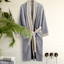 μπουρνούζι Ease - Extra/extra Large - Gray / Sand Beige