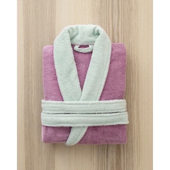 μπουρνούζι Ease - Small - Mauve Pink / Mint