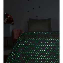 Κουβέρτα Φωσφοριζέ Luminated Flannel Μονή 160X220 - Bubble Luminous Collection Palamaiki