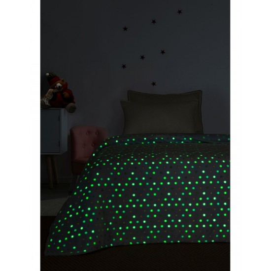 Κουβέρτα Φωσφοριζέ Luminated Flannel Μονή 160X220 - Bubble Luminous Collection Palamaiki