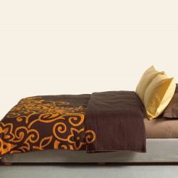 Κουβέρτα Cotton Rich 160x260 SILVESTRE ORANGE/BROWN