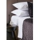 Σεντόνια Μονά White Comfort 170X270 White Stripes