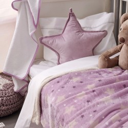 Κουβέρτα Λίκνου Flannel Fleece 80x90 SKY GIRL