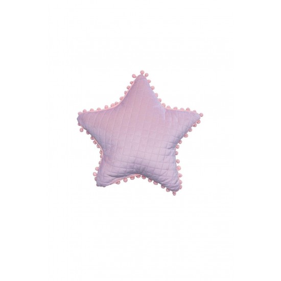Μαξιλαρι Αστερι Με Pon-Pon 34X34 Elwin Rose