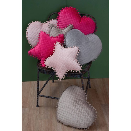 Μαξιλαρι Αστερι Με Pon-Pon 34X34 Elwin Rose