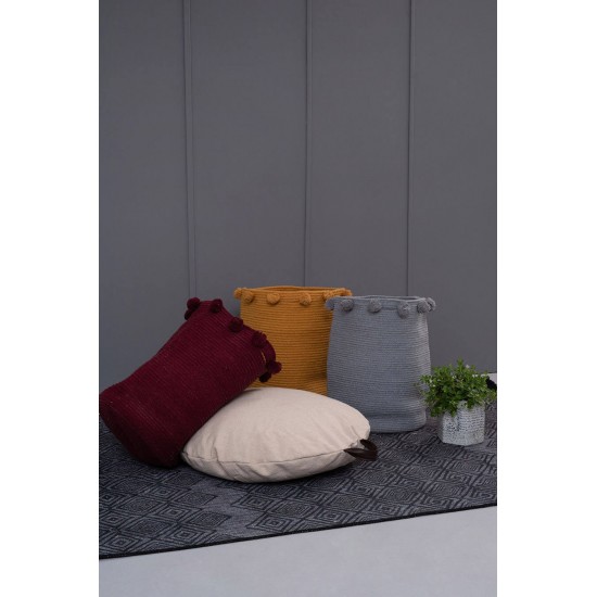 Διακοσμητικο Καλαθι Με Χερουλια Home Décor 30X40 Fountain Bordeaux
