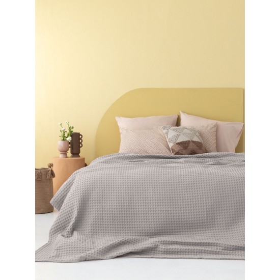 Κουβέρτα Πικέ 250x240 MARCIE FOG