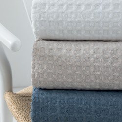 Κουβέρτα Πικέ 250x240 MARCIE FOG