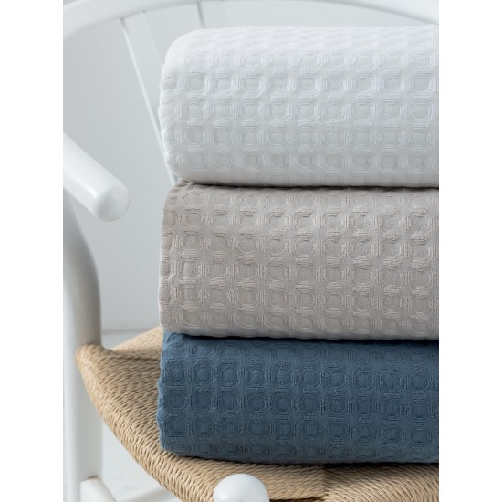 Κουβέρτα Πικέ 250x240 MARCIE FOG