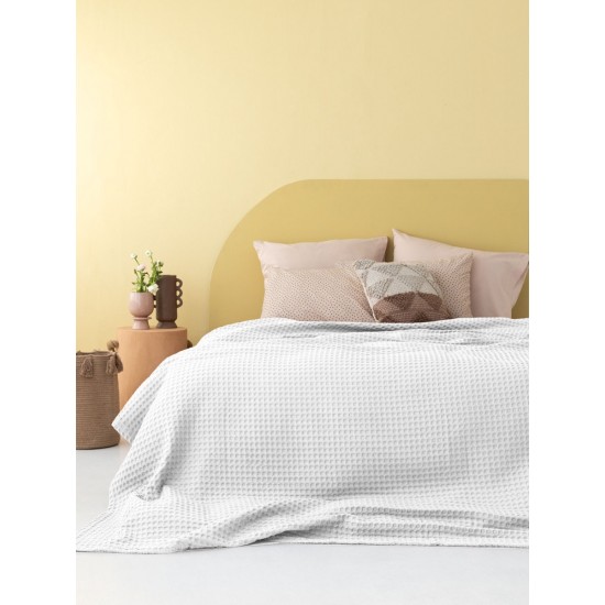 Κουβέρτα Πικέ 250x240 MARCIE WHITE