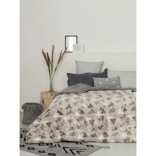 Κουβερτα Υπέρδιπλη 220x240 BLAKE GREY
