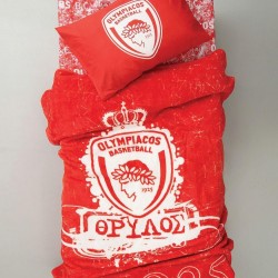Κουβέρτα Βελουτέ Μονή Olympiacos B.C. 155x215 VELOUR/3