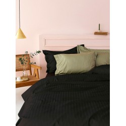 Σετ Υπέρδιπλα Σεντόνια 240X270 Sateen Riga Black