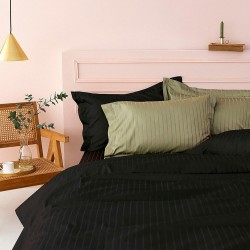 Σετ Υπέρδιπλα Σεντόνια 240X270 Sateen Riga Black Σετ Υπέρδιπλα Σεντόνια 240X270 Sateen Riga Black