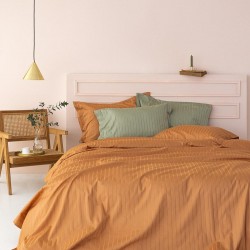 Σετ Υπέρδιπλα Σεντόνια 240X270 Sateen Riga Caramel