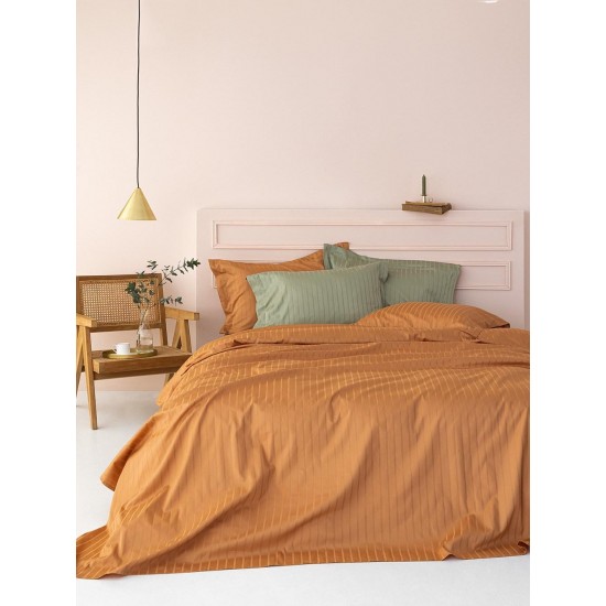Σετ Υπέρδιπλα Σεντόνια 240X270 Sateen Riga Caramel