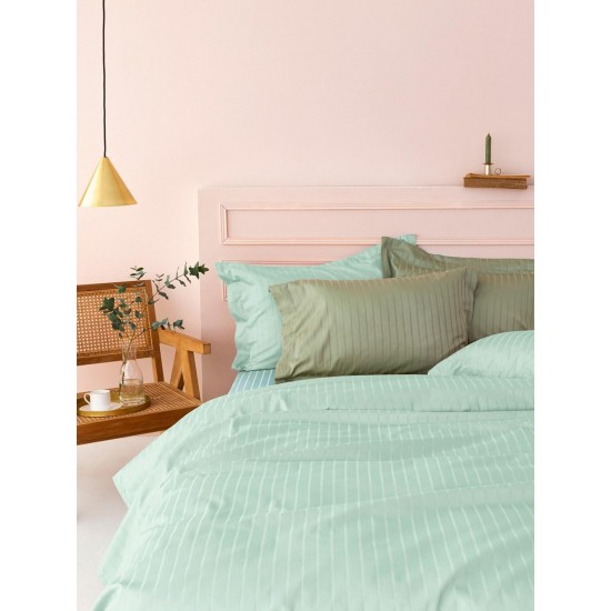 Σετ Υπέρδιπλα Σεντόνια 240X270 Sateen Riga Mint