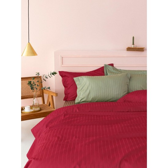 Σεντόνι Υπέρδιπλο 240X270 Sateen Riga Bordeaux