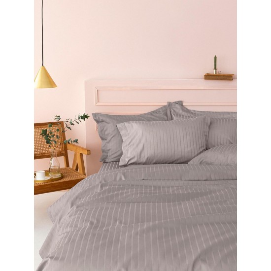 Σεντόνι Υπέρδιπλο 240X270 Sateen Riga Grey