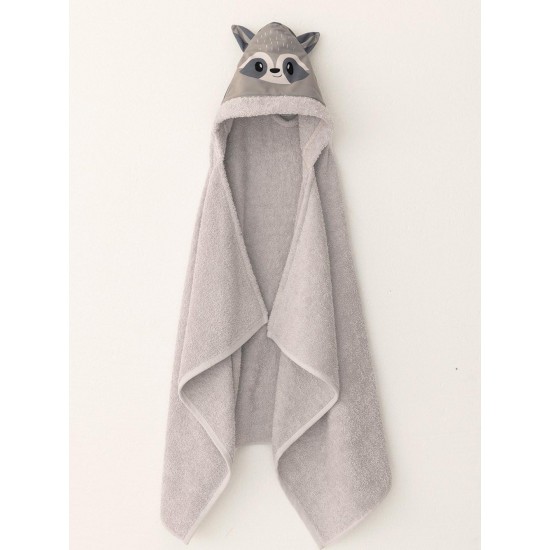 Παιδική Πετσέτα Με Κουκούλα 70X120 Racoon